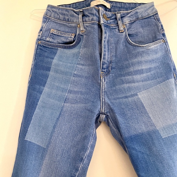 Zara Denim Makers Patchwork Skinny Jeans - Picture 2 of 6